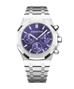 Audemars Piguet Royal Oak 26240BC.OO.1320BC.01 Chronograph ‘Domaine de Murtoli Special Edition’ White Gold Purple Dial