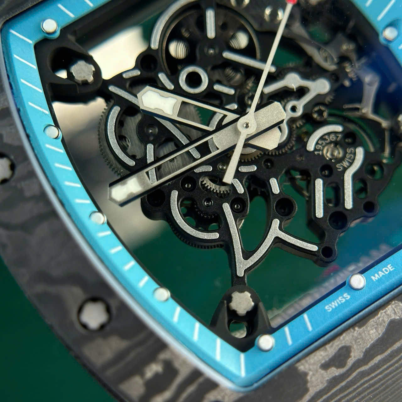 Richard Mille Carbon Crafting NTPT RM055 White Rubber Strap Factory ZF 49.9×42.7mm - Image 10