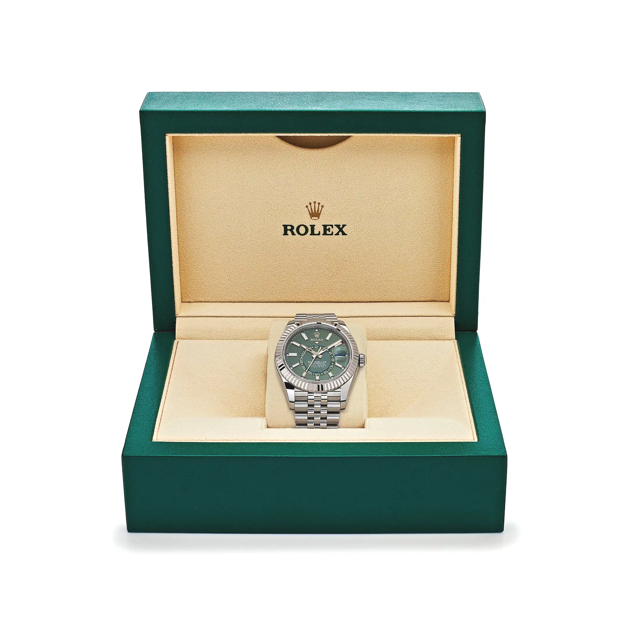 Rolex Sky-Dweller 336934 Stainless Steel Green Dial Jubilee 42mm - Image 7