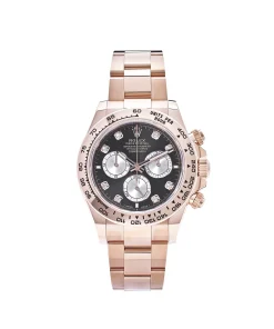 Rolex Daytona 126505 Rose Gold Black Diamond Dial 40mm