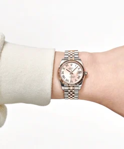 Alternative view of Rolex Datejust 31 178271 ‘Ladies’ Rose Gold Stainless Steel Sundust Dial