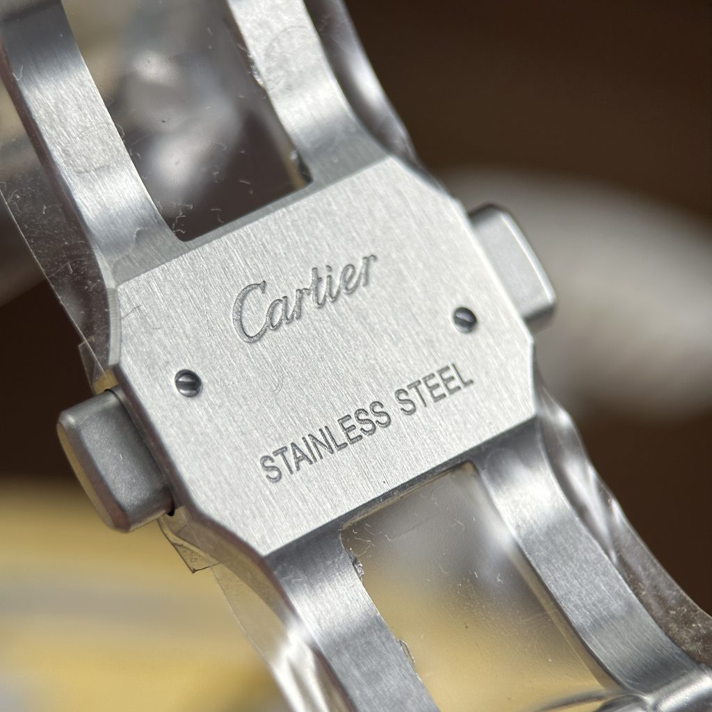 Đồng Hồ Cartier Santos de Cartier Skeleton Rep 11 Demi Mặt Xanh Lá Cây Nhà Máy MLF 39.8mm