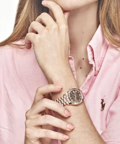 Alternative view of Rolex Datejust 31 278275 ‘Ladies’ Rose Gold Diamond Chocolate Dial President