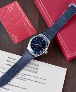 Omega Constellation Men’s Replica 11 with Blue Leather Strap VS Factory 41mm