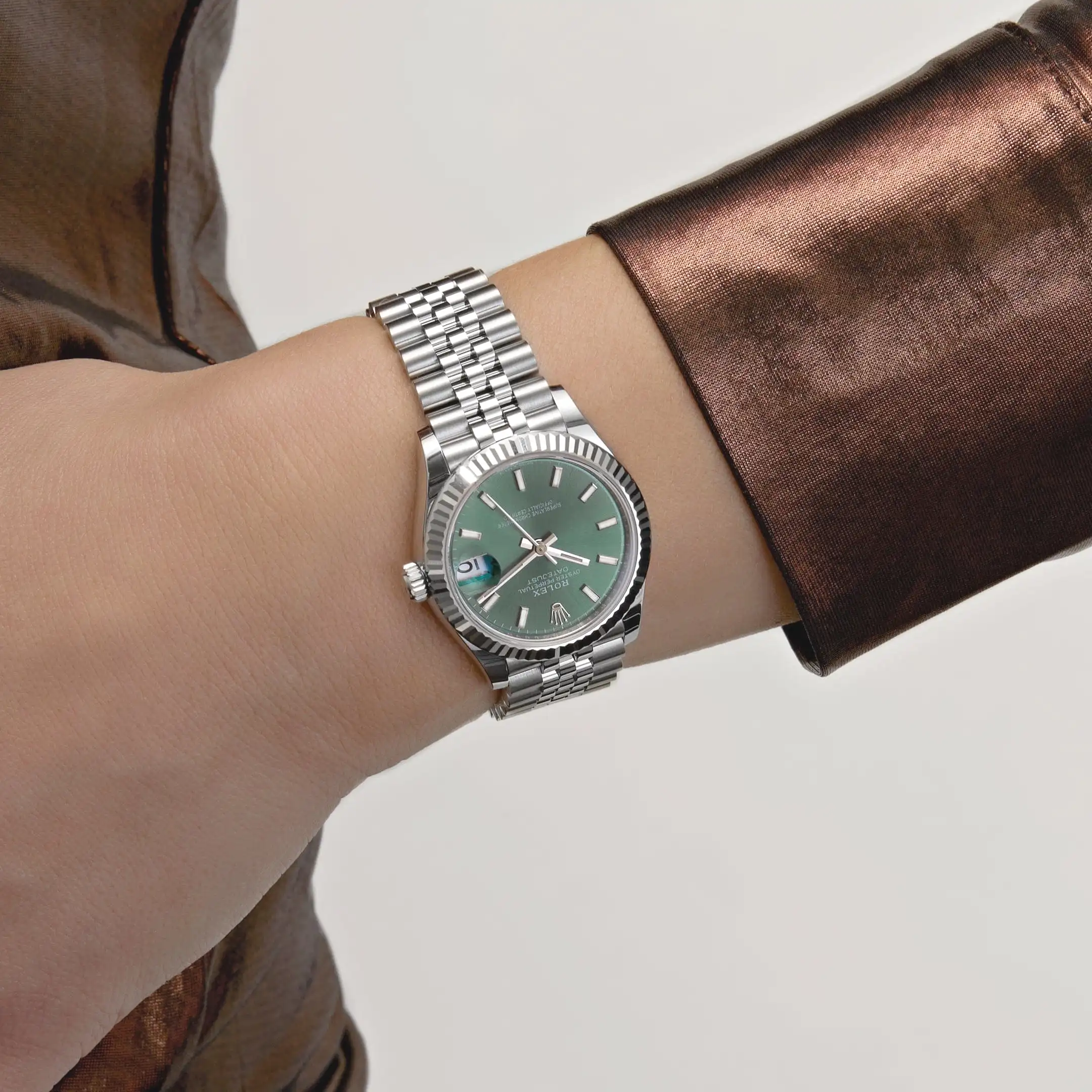 Rolex Datejust 31 278274 ‘Ladies’ Stainless Steel Green Dial (2025) - Image 2