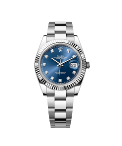 Rolex Datejust 41 126334 Stainless Steel Blue Diamond Dial Oyster