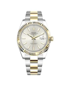 Rolex Datejust 41 126333 Stainless Steel Yellow Gold Silver Dial
