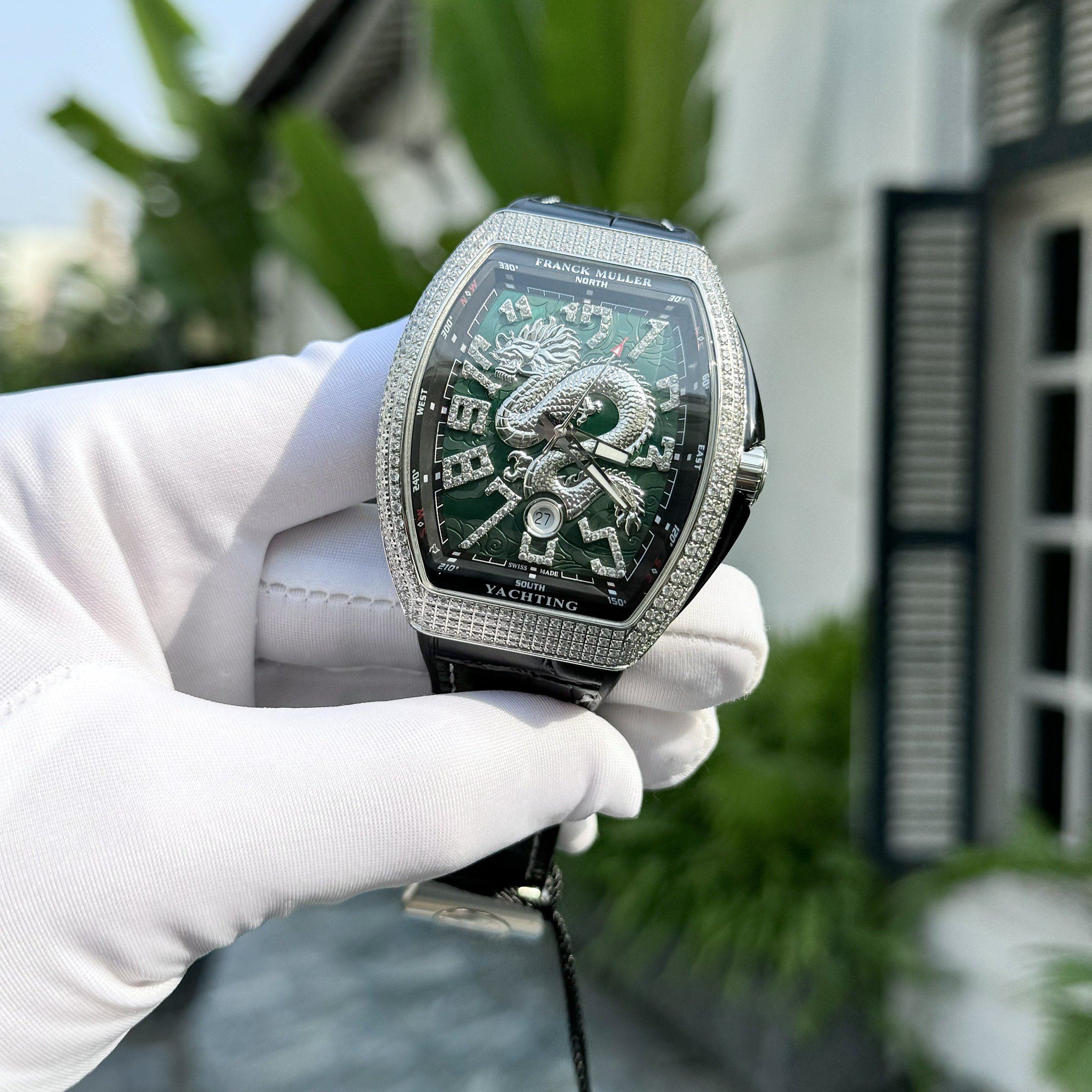 Franck Muller V45 Dragon Replica Watch Green Dial ABF Factory 45mm - Image 3