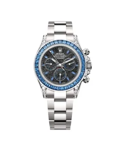Rolex Daytona 126599TSA White Gold Silver Sheen Obsidian Dial Sapphire Bezel