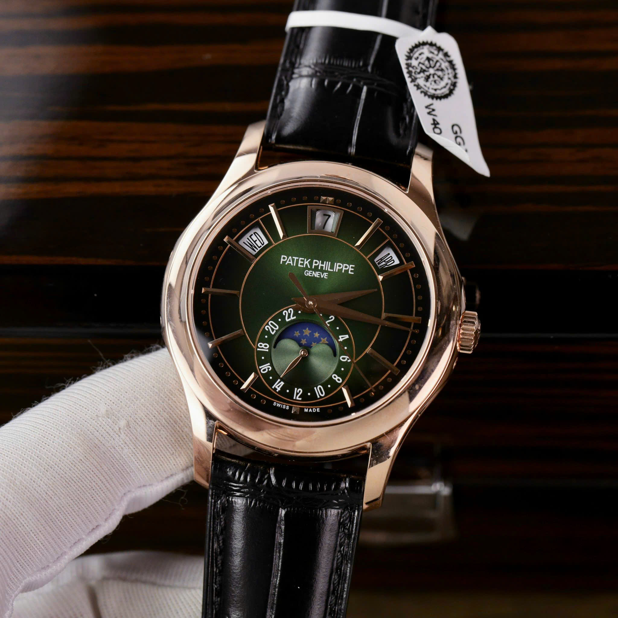 Patek Philippe 5205R Replica 11 Dial Green 18K Gold Wrapped GR Factory 40mm - Image 2