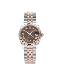 Rolex Datejust 31 278271 ‘Ladies’ Rose Gold Stainless Steel Roman Chocolate Dial Jubilee
