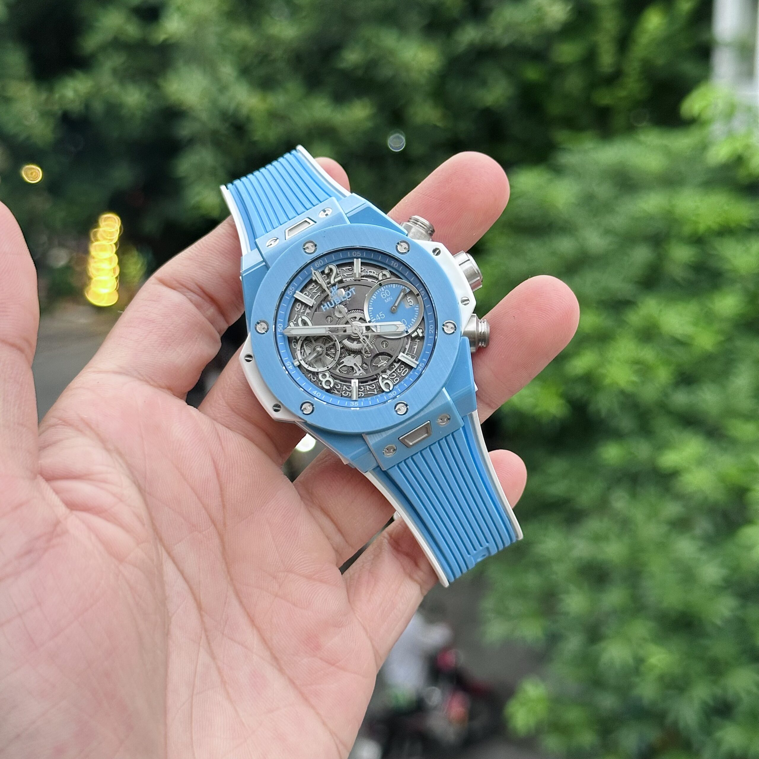 Hublot Big Bang Unico Sky Blue Watch Best Quality 42mm - Image 2