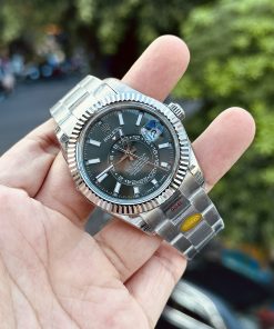 Alternative view of Rolex Sky-Dweller 336934 Watch Noob Factory Green Dial 42mm