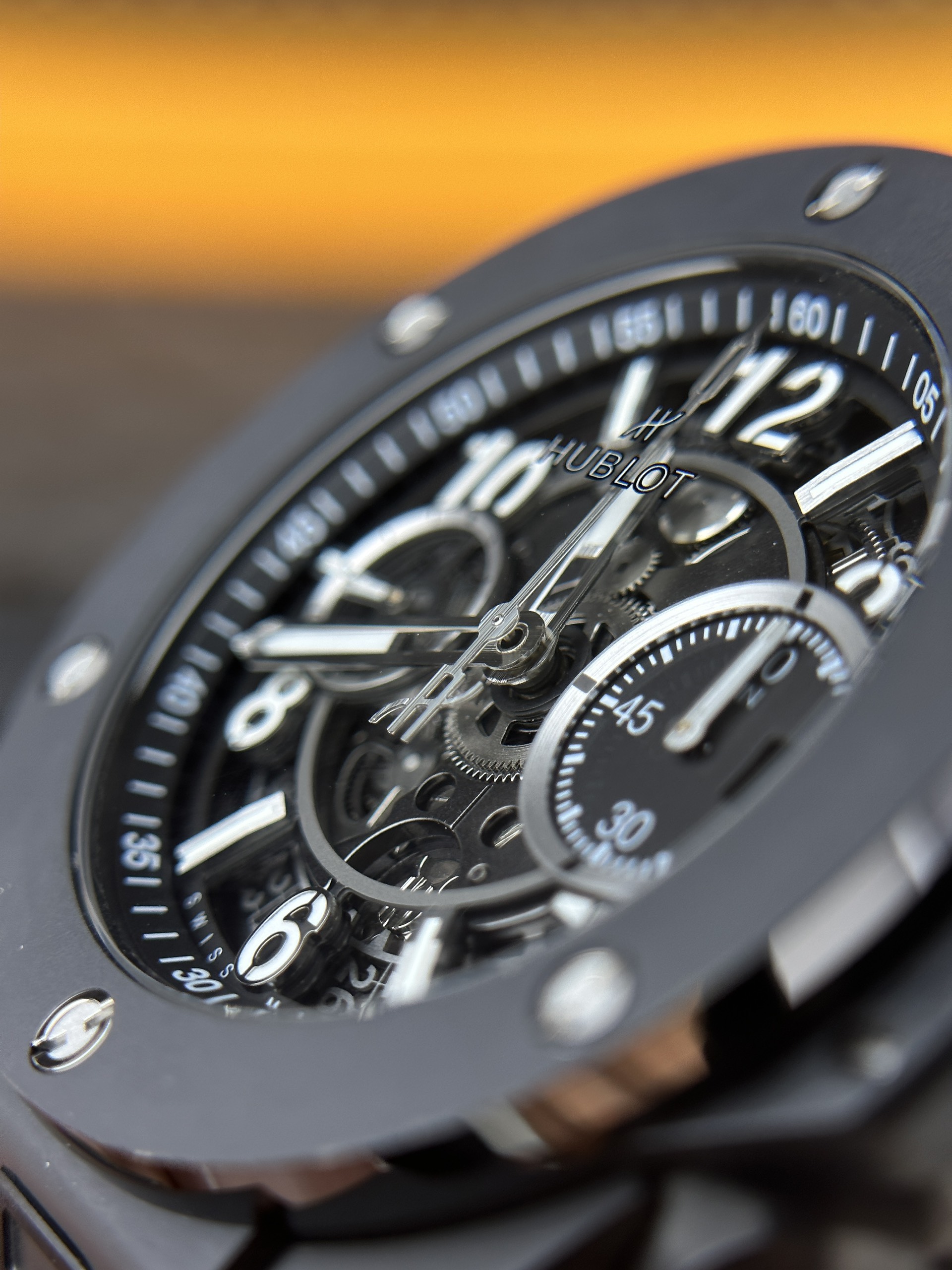 Hublot Big Bang Unico Black Ceramic Replica Watch BBF Factory 42mm - Image 4