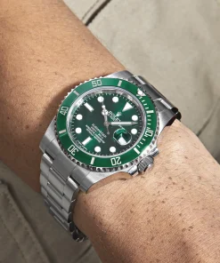 Alternative view of Rolex Submariner Date 116610LV ‘Hulk’ Stainless Steel Green Dial 40MM