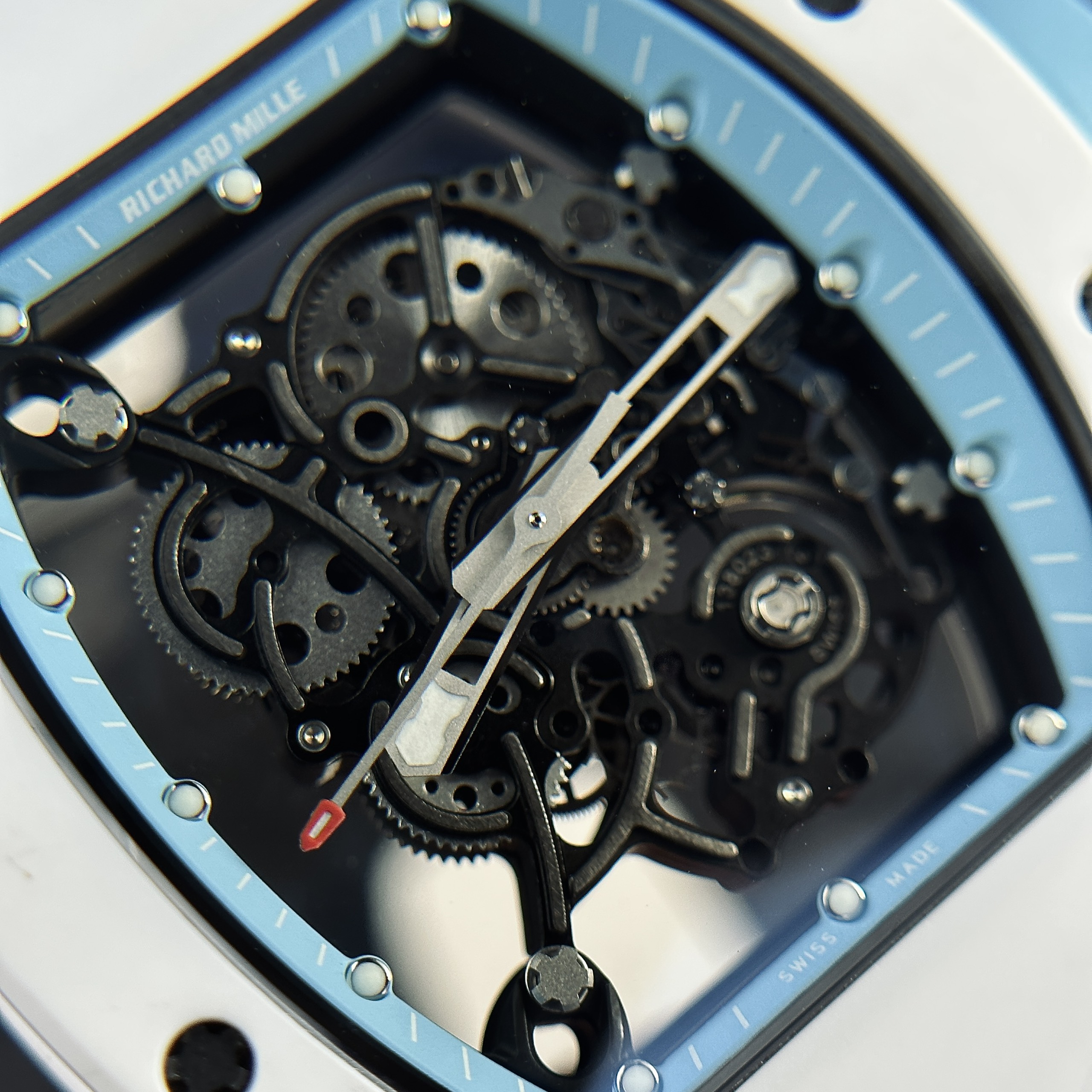 Fake Richard Mille Watch RM055 White Ceramic Bubba Watson BBR Factory 45mm - Image 7