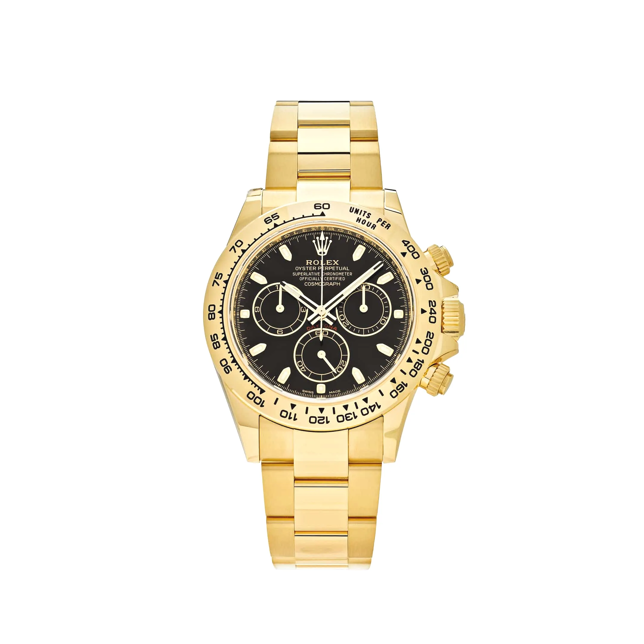 Rolex Daytona 116508 Yellow Gold Black Dial 40mm