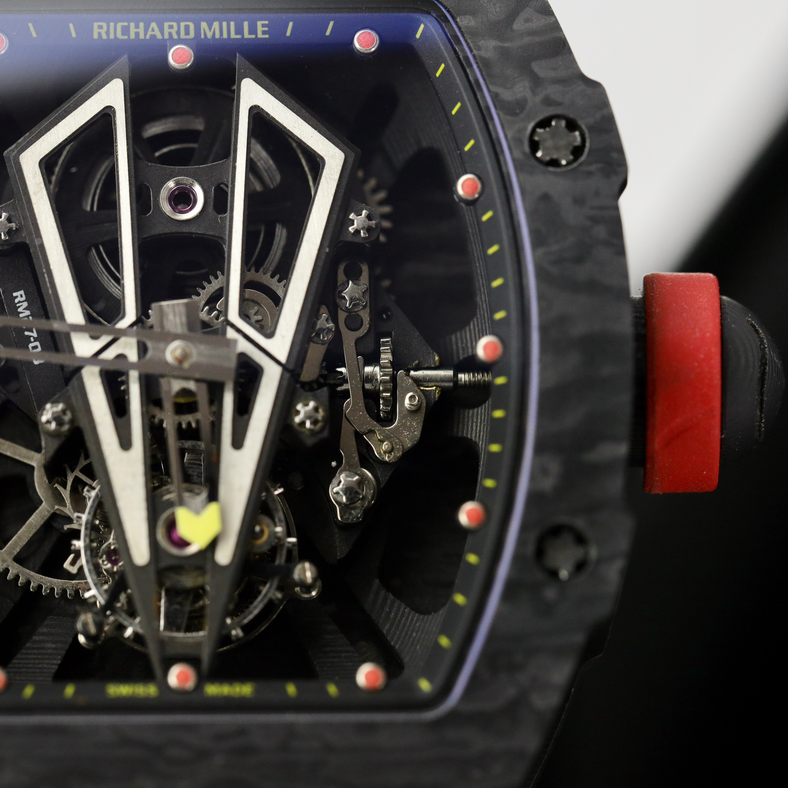 Richard Mille Best Replica Watch RM27-03 Tourbillon Carbon Nylon Strap 42 Grams 44mm - Image 5