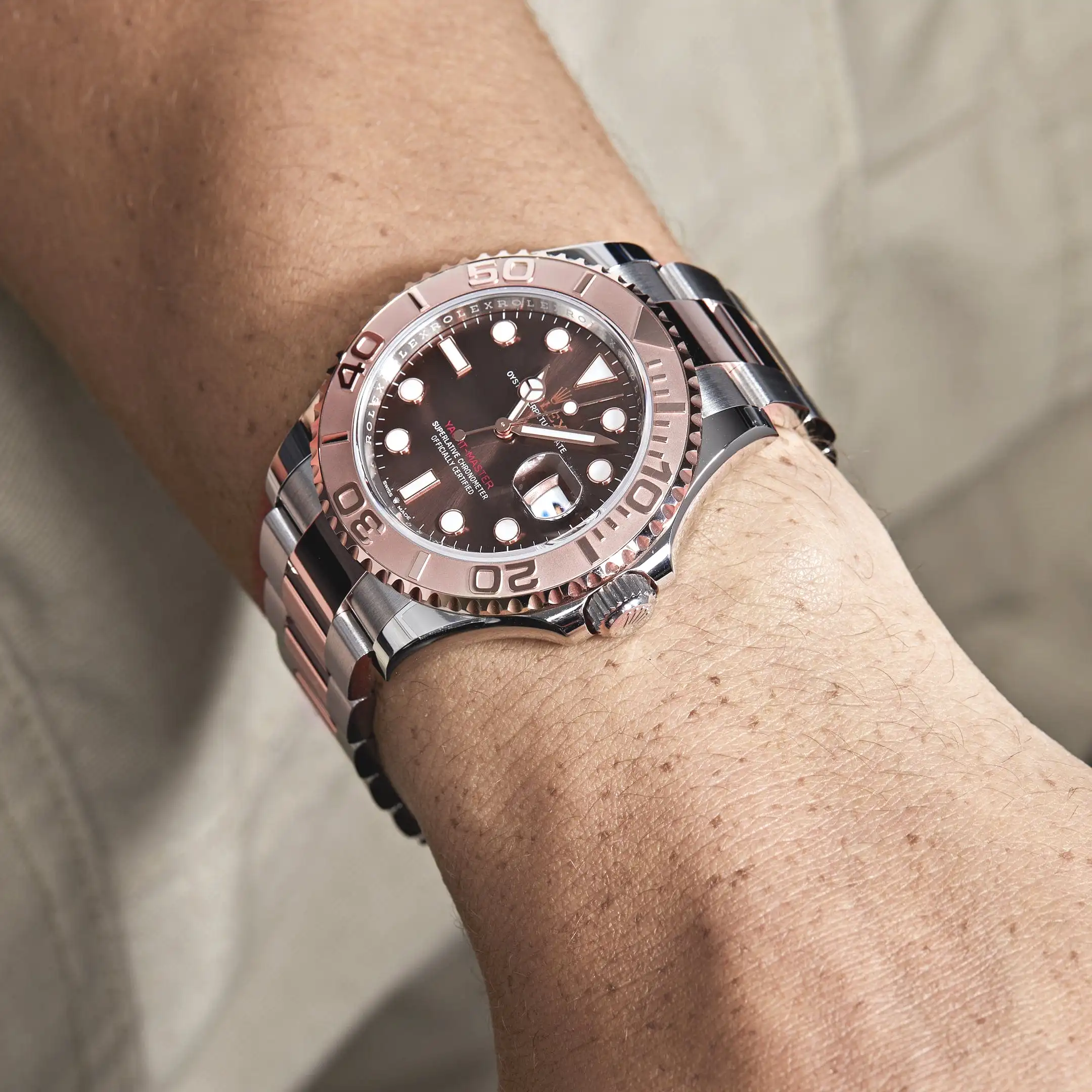 Rolex Yacht-Master 40 126621 Stainless Steel Rose Gold Brown Dial - Image 2