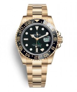 Rolex GMT-Master II 116718LN Yellow Gold Black Dial 40mm