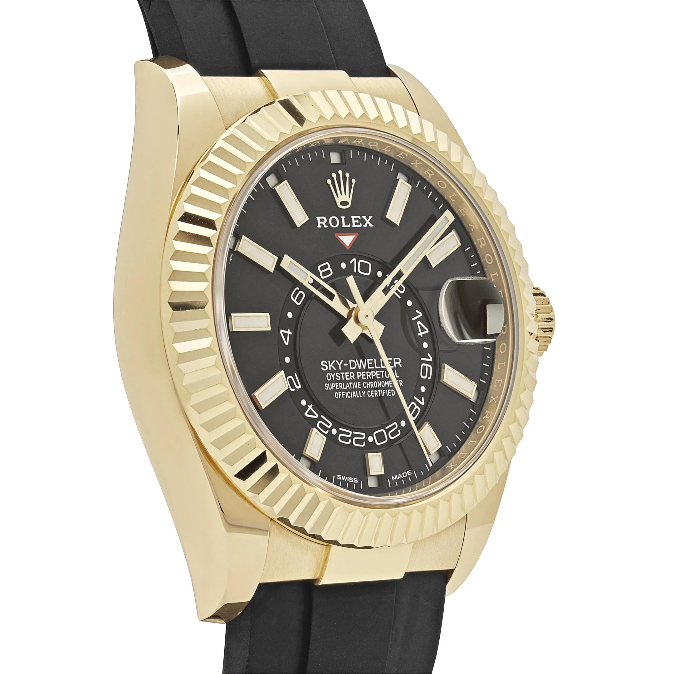 Rolex Sky-Dweller 326238 Yellow Gold Bright Black Dial 42mm - Image 4