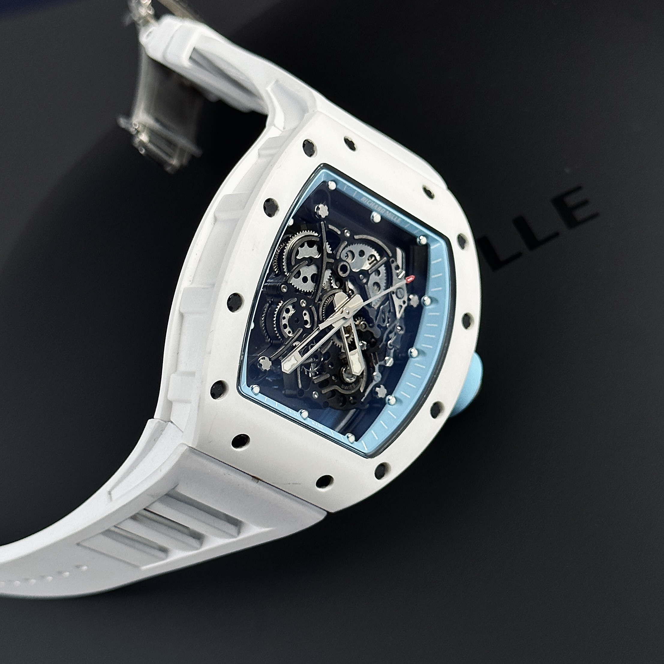 Fake Richard Mille Watch RM055 White Ceramic Bubba Watson BBR Factory 45mm - Image 3