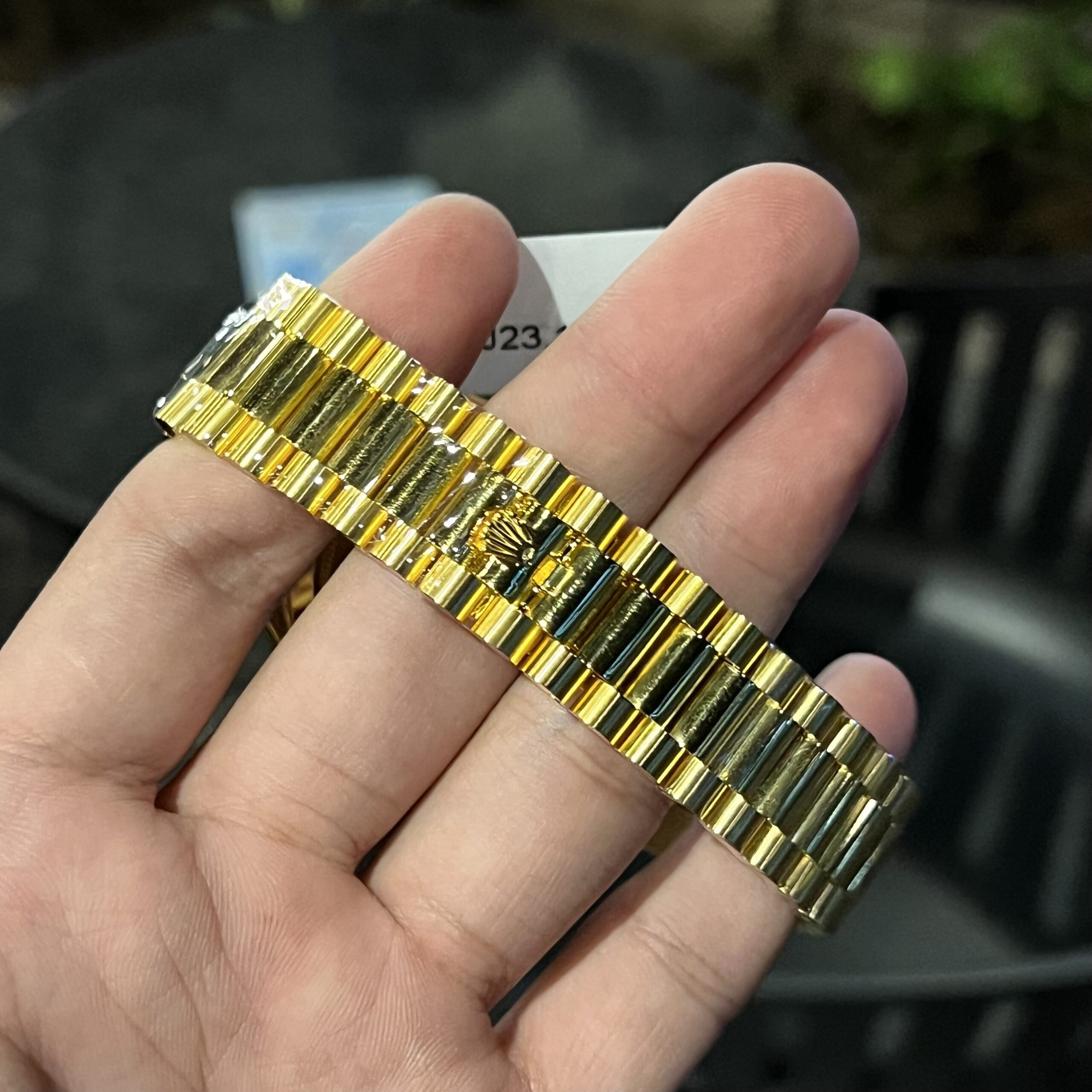 Rolex Day-Date Custom 18K Gold Wrapped Diamonds Moissanite GM Factory 40mm - Image 8