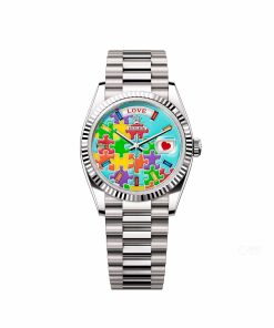 Rolex Day-Date 36 128239 ‘Emoji Puzzle’ White Gold