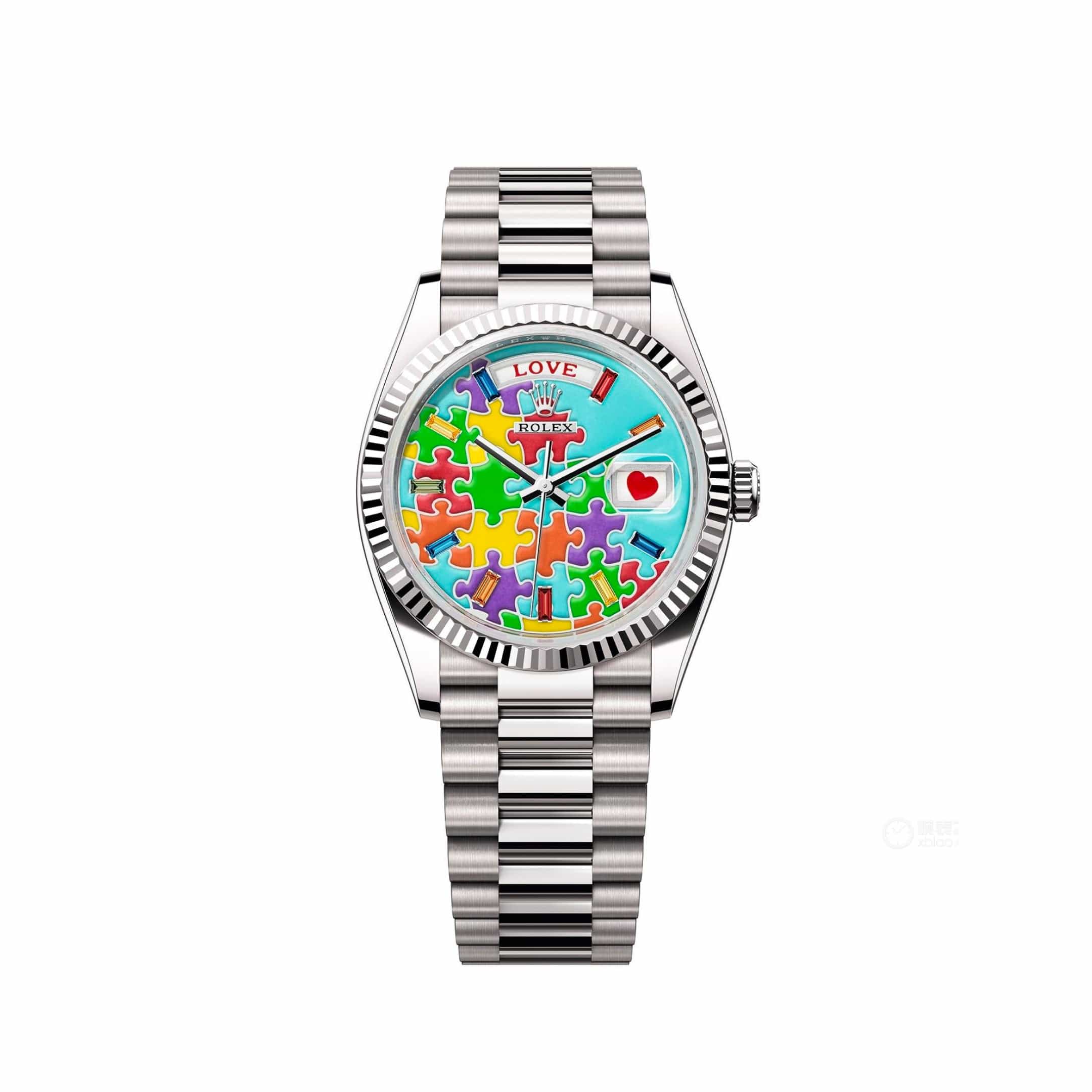 Rolex Day-Date 36 128239 ‘Emoji Puzzle’ White Gold