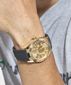 Alternative view of Rolex Sky-Dweller 326238 Yellow Gold Champagne 42mm