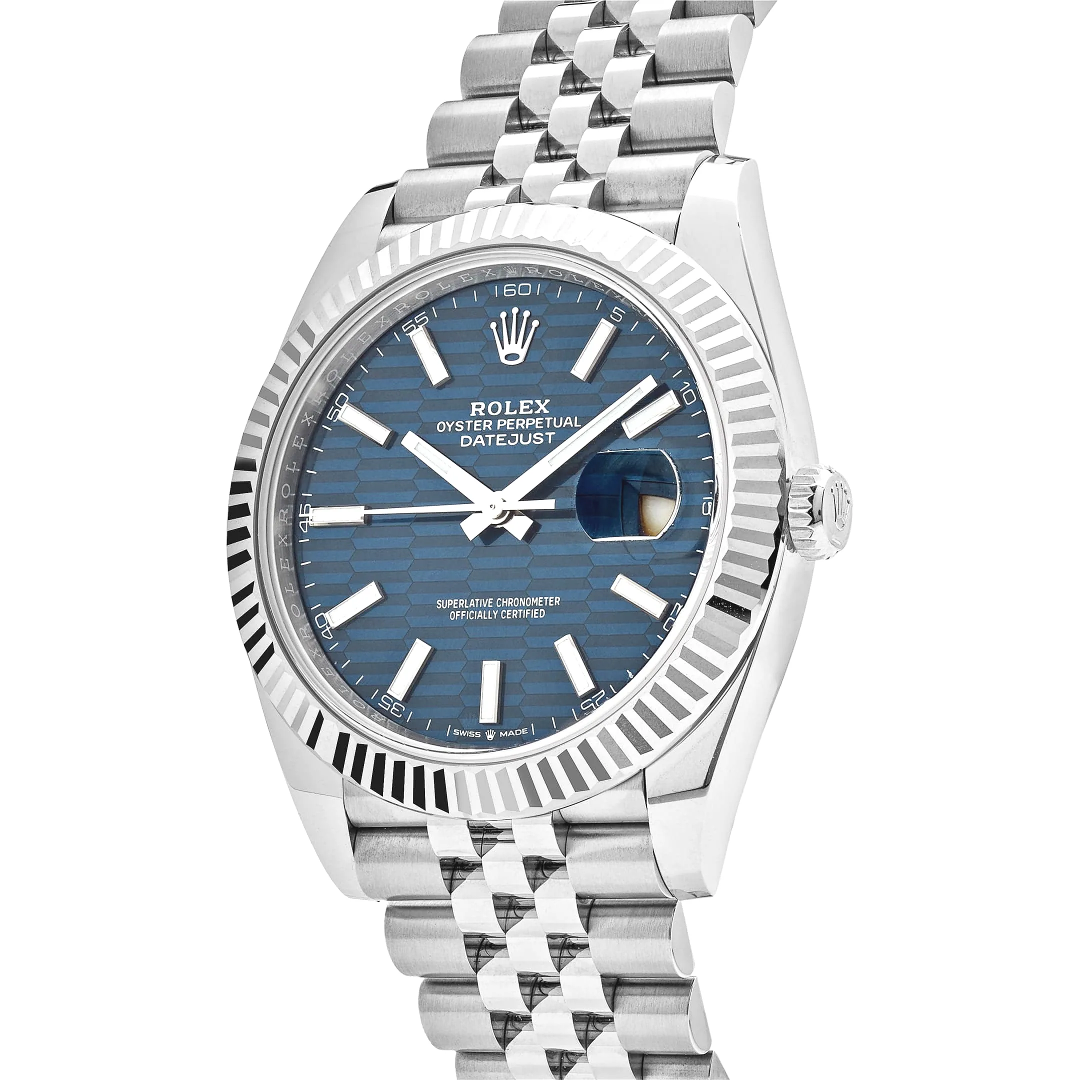 Rolex Datejust 41 126334 Stainless Steel Fluted Motif Blue Dial Jubilee - Image 3