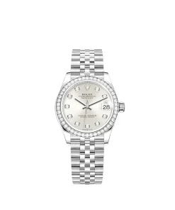 Rolex Datejust 36 278384RBR ‘Ladies’ White Gold Stainless Steel Silver Dial