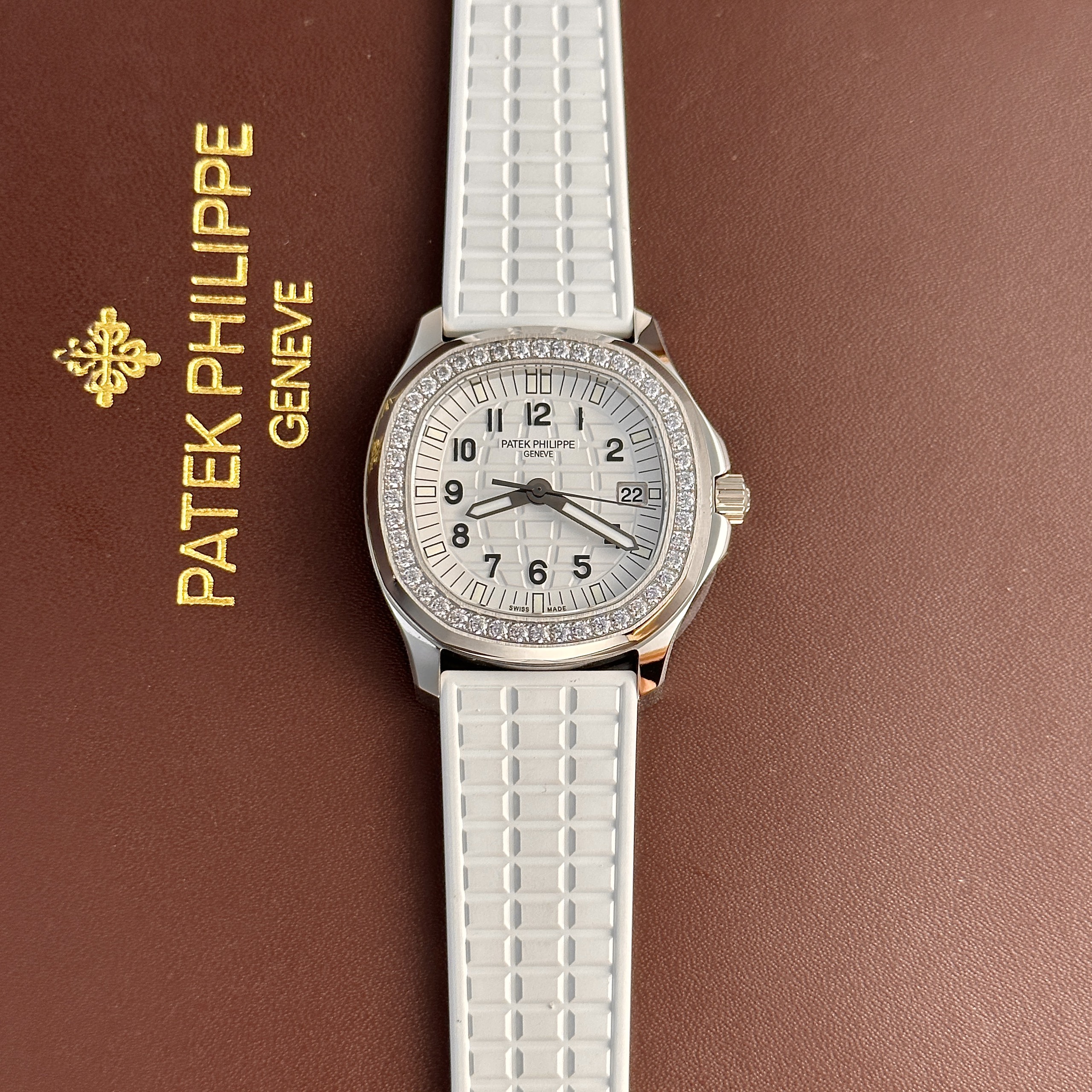 Patek Philippe Aquanaut 5067 Watch White Rubber PPF 35.6mm