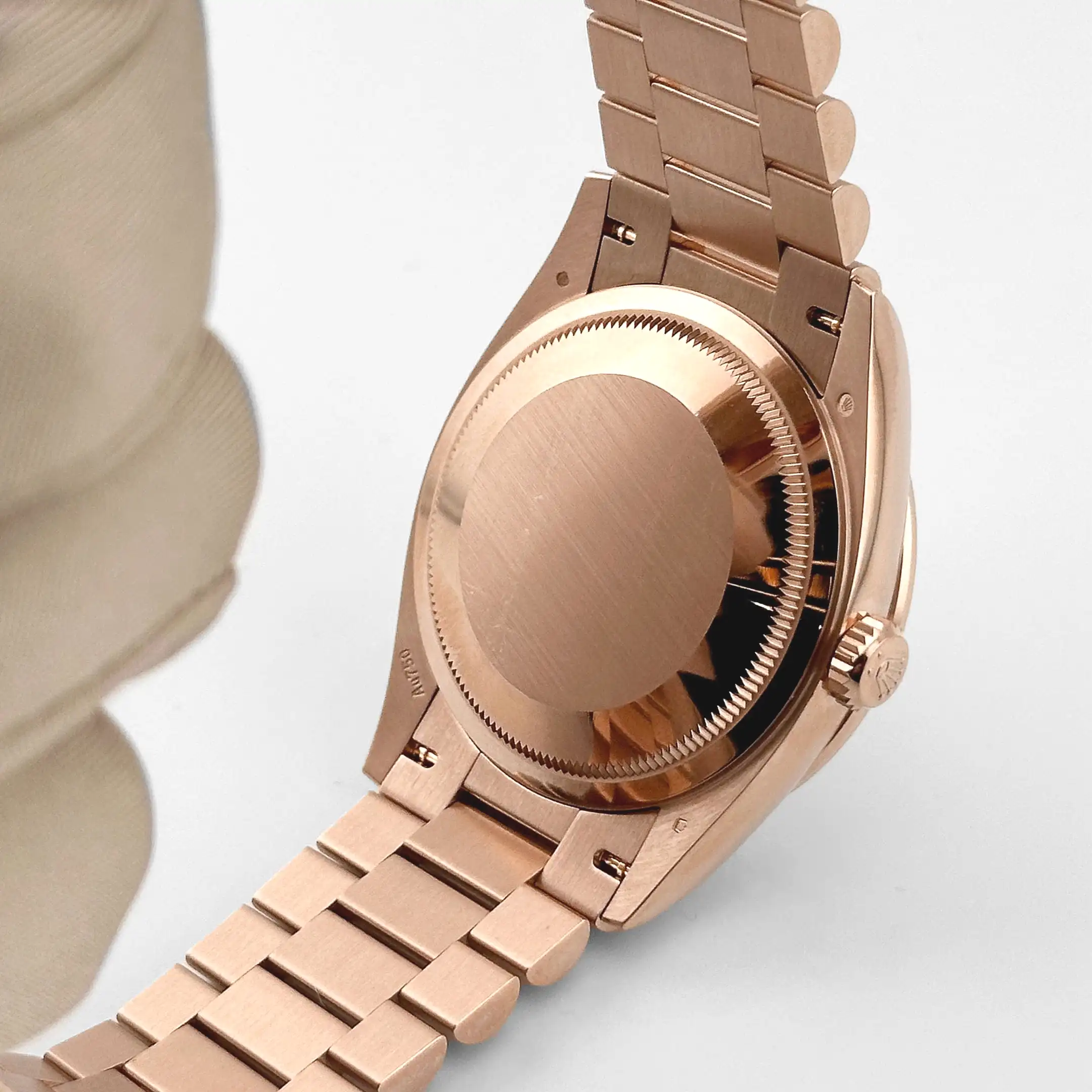 Rolex Day-Date 36 128345RBR Rose Gold Mother of Pearl Diamond Bezel - Image 9