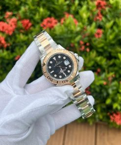 Alternative view of Rolex Yacht-Master 116621 Black Dial Replica Watch Best Quality 40mm