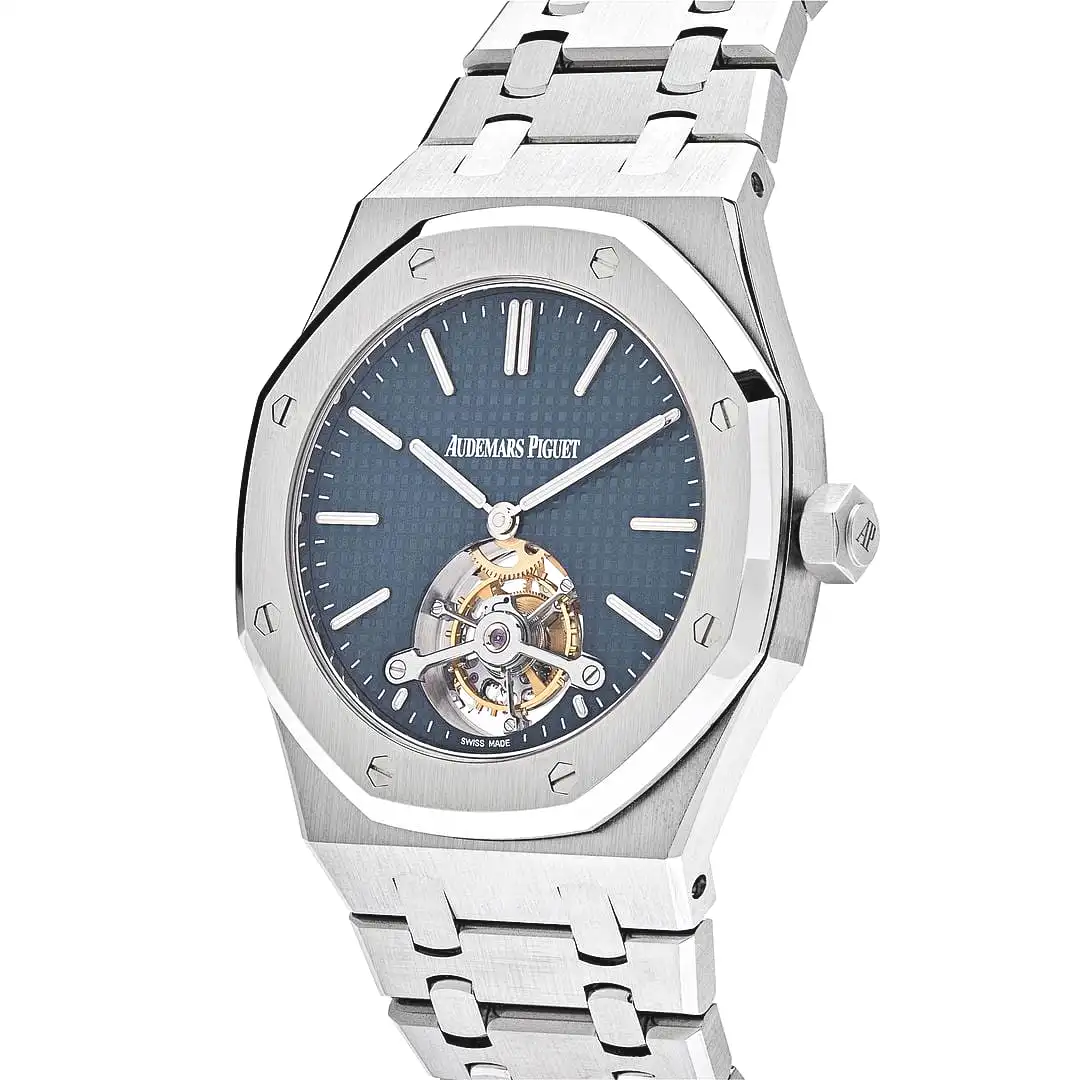 Audemars Piguet Royal Oak 26510ST.OO.1220ST.01 Tourbillon Extra-Thin Steel Blue Dial - Image 3