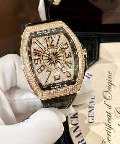 Franck Muller Vanguard Yachting V45 SC DT Full Diamonds ABF Factory 45mm