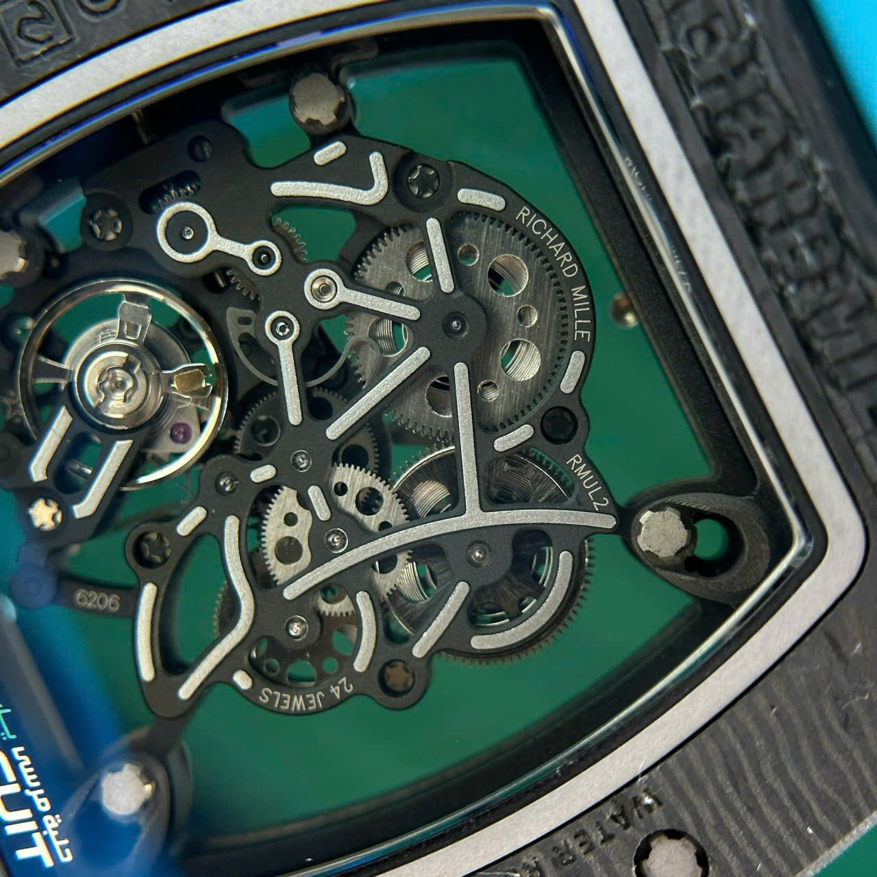 Richard Mille Crafting Carbon NTPT RM055 Blue ZF Factory 49.9×42.7mm - Image 10