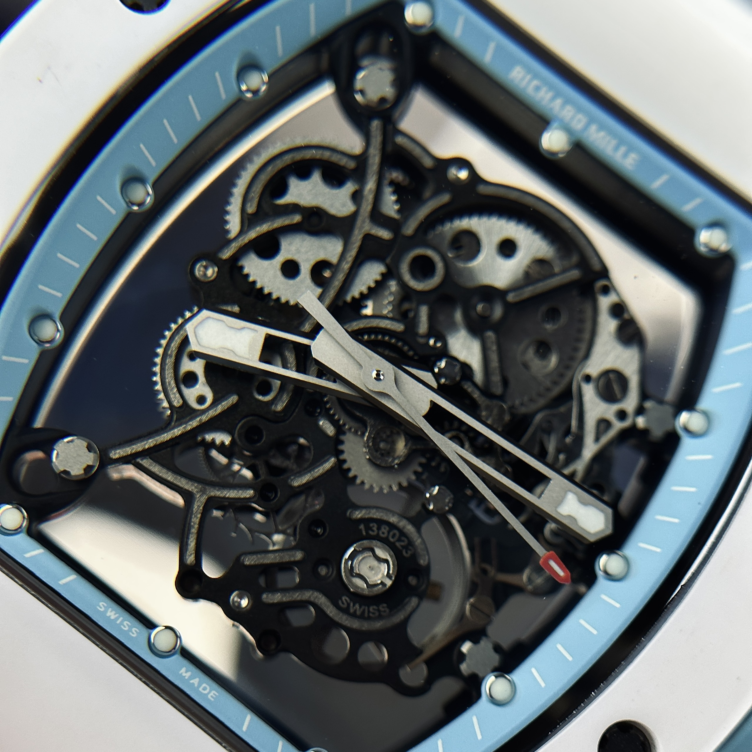 Fake Richard Mille Watch RM055 White Ceramic Bubba Watson BBR Factory 45mm - Image 6