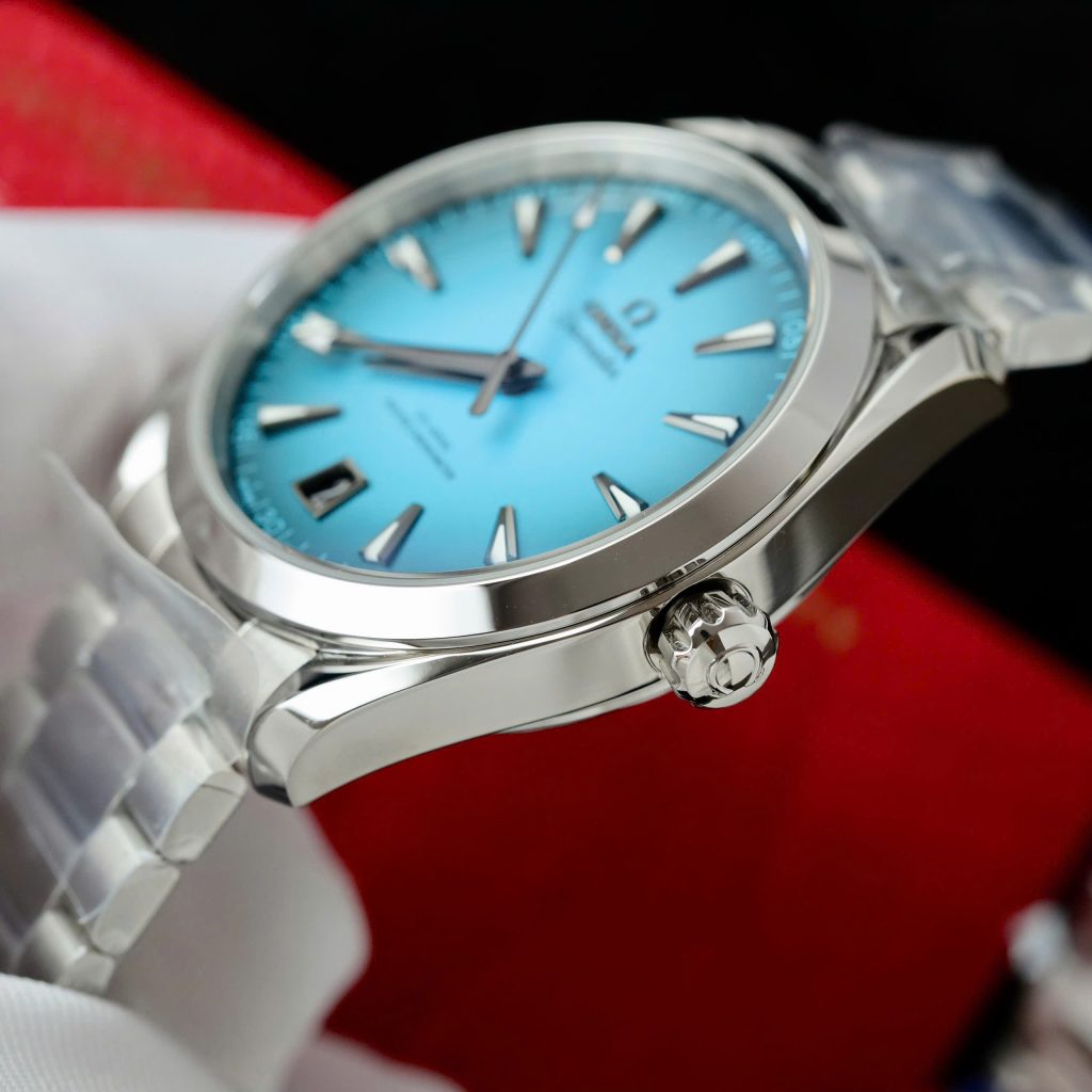 Đồng Hồ Omega Seamaster Replica 11 Mặt Xanh Blue Co-Axial Cọc Dạ Quang VS 41mm