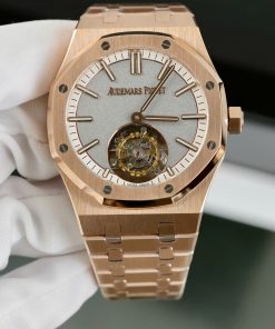 Audemars Piguet Royal Oak Self Winding Flying Tourbillon 267300R Watch with Gray Dial 41mm