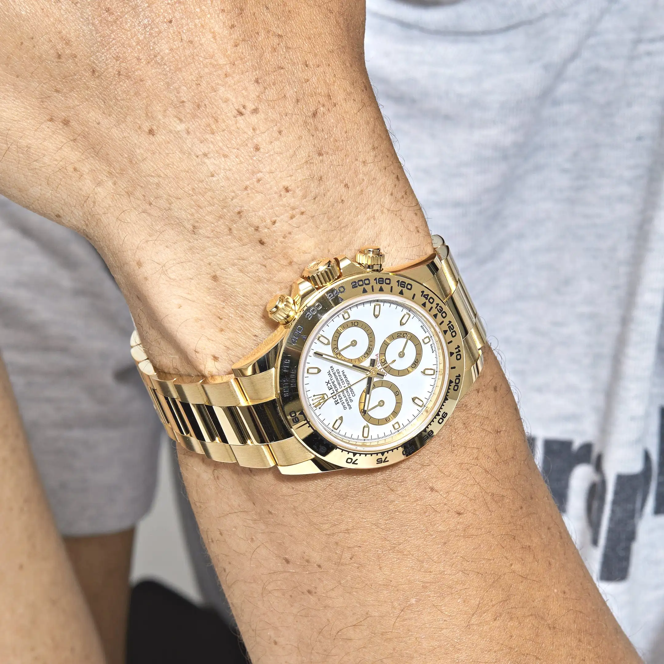 Rolex Daytona 116508 Yellow Gold White Dial - Image 2