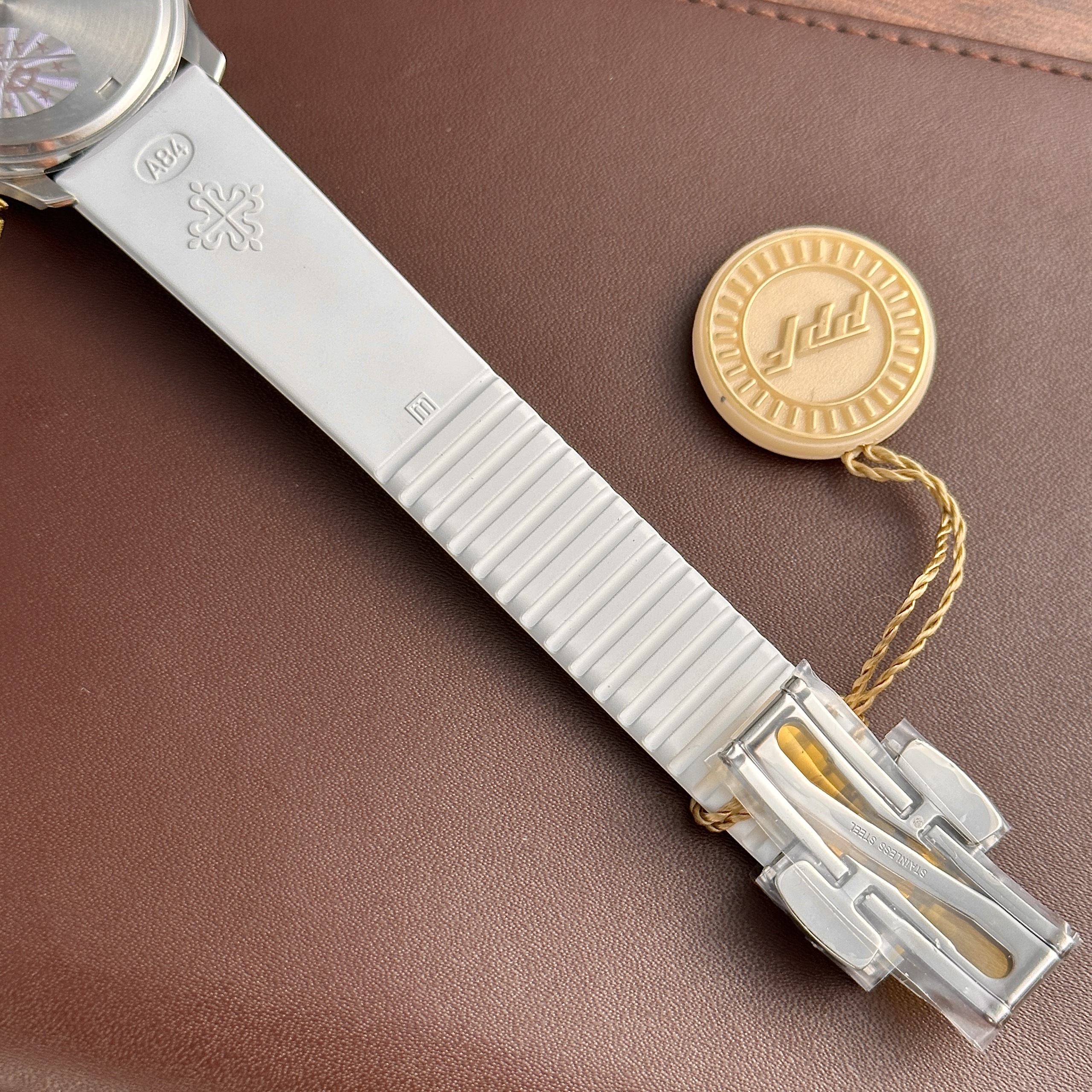 Patek Philippe Aquanaut 5067 Watch White Rubber PPF 35.6mm - Image 8