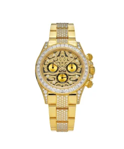 Rolex Daytona ‘Eye of the Tiger’ 116598TBR Yellow Gold Diamond Accents