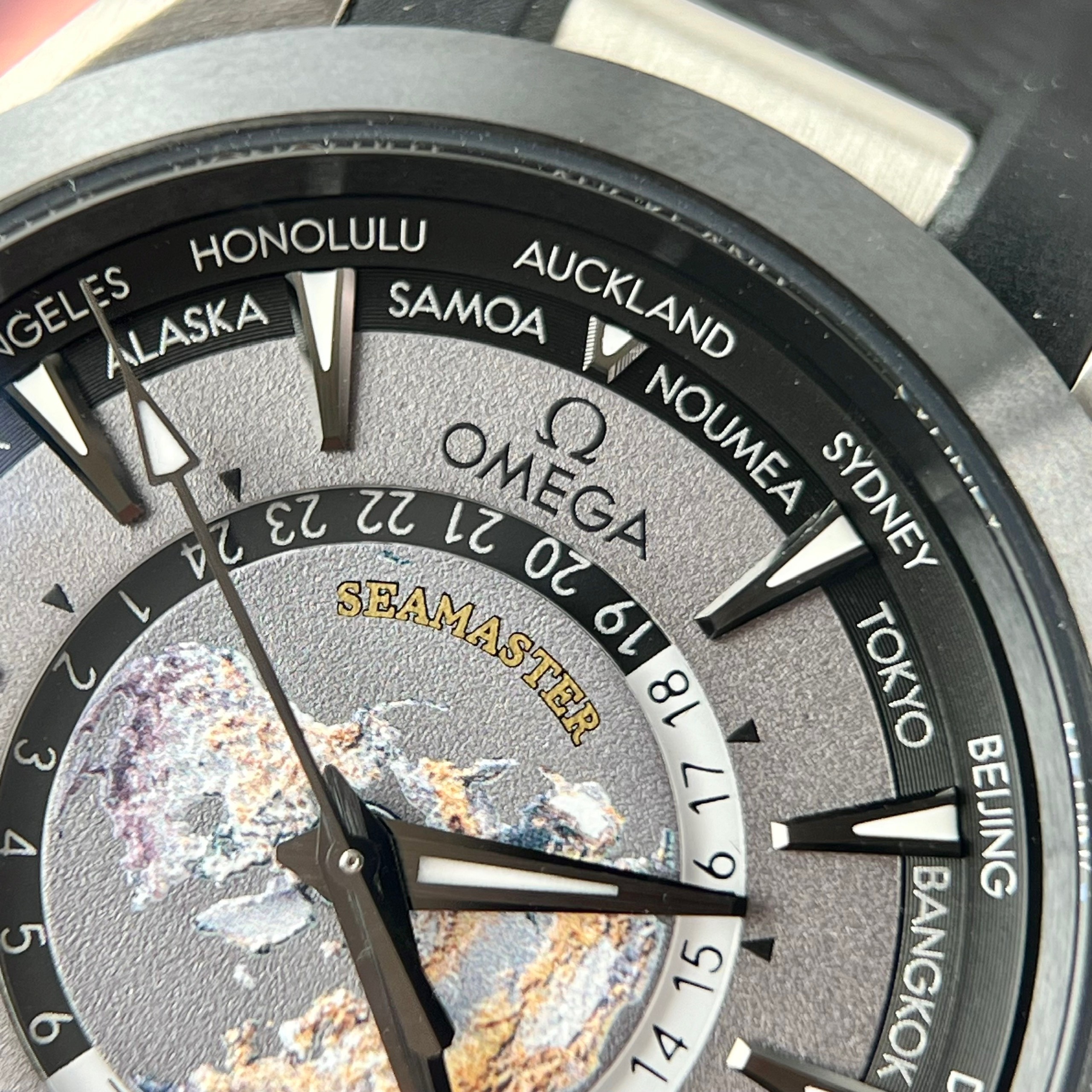 Omega Seamaster Aqua Terra Worldtimer Replica 11 Watch Rubber Strap 43mm - Image 6