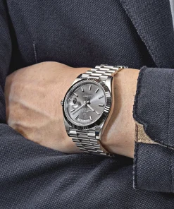 Alternative view of Rolex Day-Date 40 228239 White Gold Slate Rhodium Grey Dial