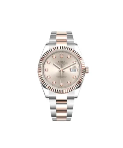 Rolex Datejust 41 126331 Rose Gold Stainless Steel Sundust Diamond Dial