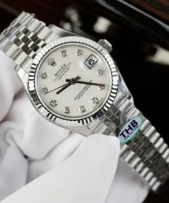 Alternative view of Rolex DateJust Women’s Replica Watch Mother of Pearl Dial Jubilee Strap THB Factory 31mm