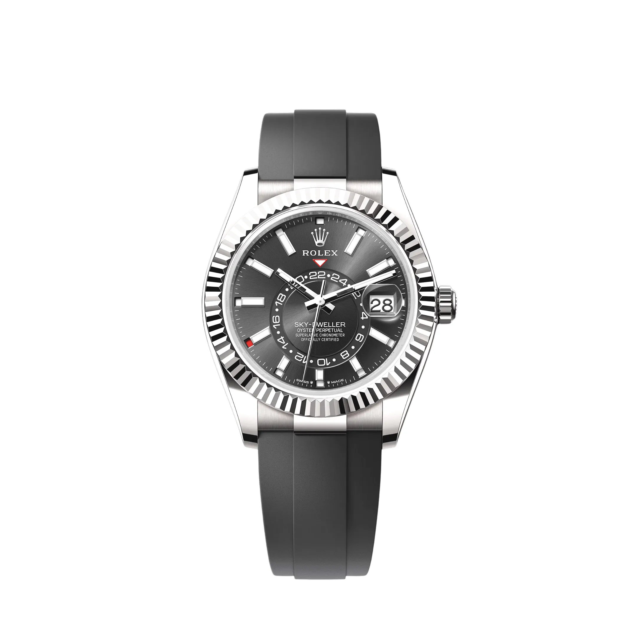 Rolex Sky-Dweller 336239 White Gold Black Dial Oysterflex 42mm