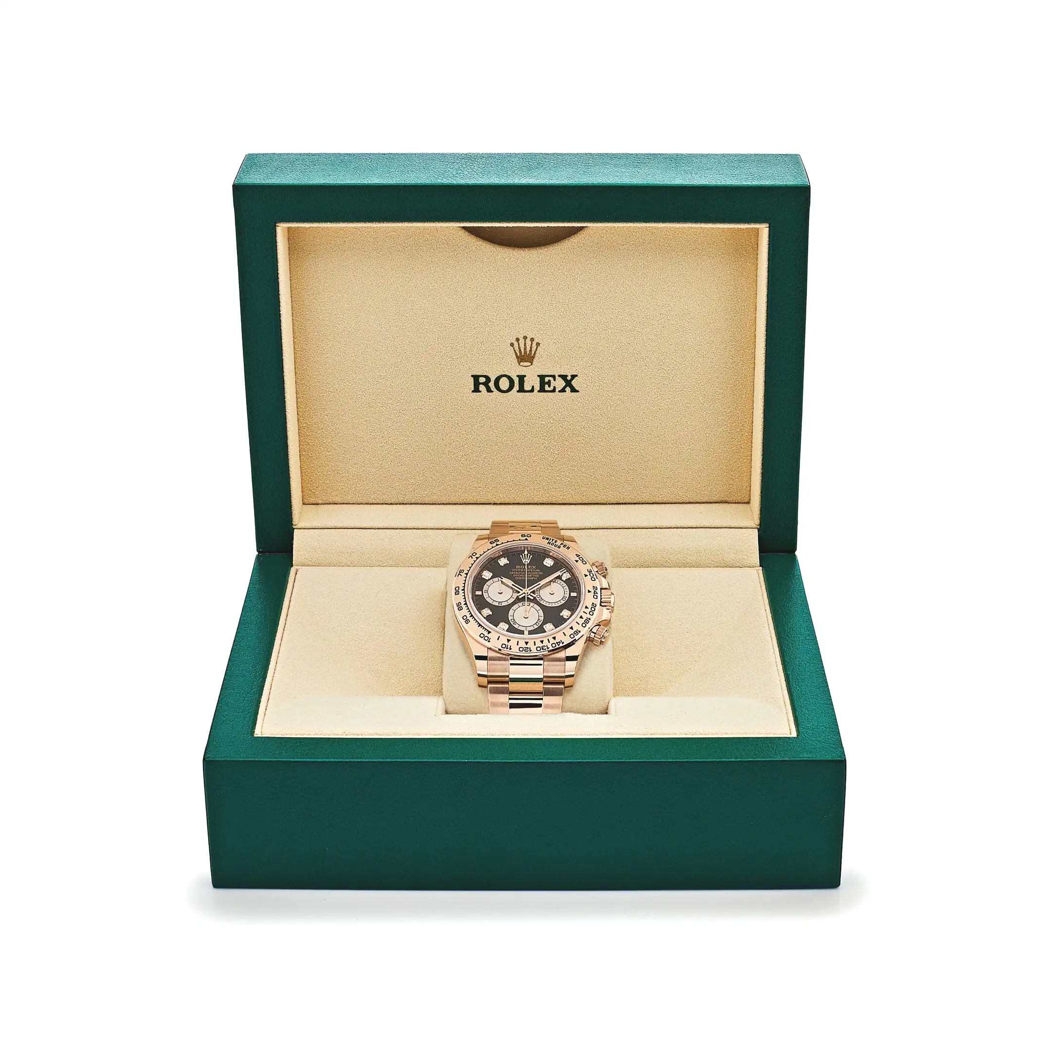 Rolex Daytona 126505 Rose Gold Black Diamond Dial 40mm - Image 7